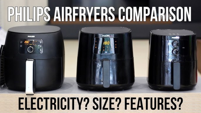 Philips air fryer model comparison chart HD9650 HD9220 HD9741