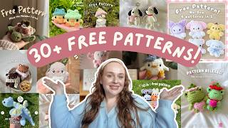30+ FREE & Easy Amigurumi Crochet Patterns 🧸 (My Best Sellers + Many No-Sew!)