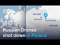 Poland shoots down Russian drones that "repeatedly violated" its airspace | DW News