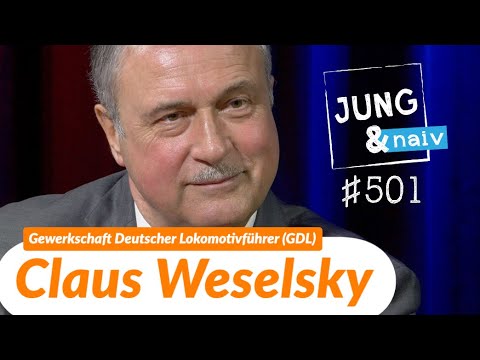 Gewerkschaftsvorsitzender Claus Weselsky (Lokführer GDL) - Jung & Naiv: Folge 501