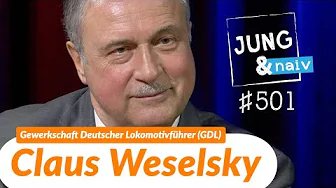 Gewerkschaftsvorsitzender Claus Weselsky (Lokführer GDL) - Jung & Naiv: Folge 501