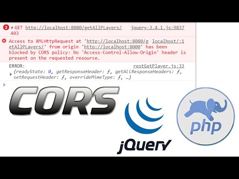 How To Fix CORS Access Control Allow Origin Cross Domain js jQuery Use Json Data With php Headers
