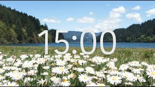 15 Minute Timer with Relaxing Music: Spring Flowers Theme