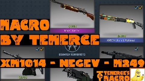 ALL CS:GO Heavy weapon mouse macros Logitech - Bloody - Razer