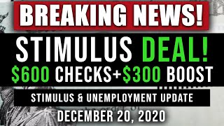 (BREAKING NEWS! BIG UPDATE!) $600 SECOND STIMULUS CHECK UPDATE & STIMULUS PACKAGE UPDATE 12/20/2020