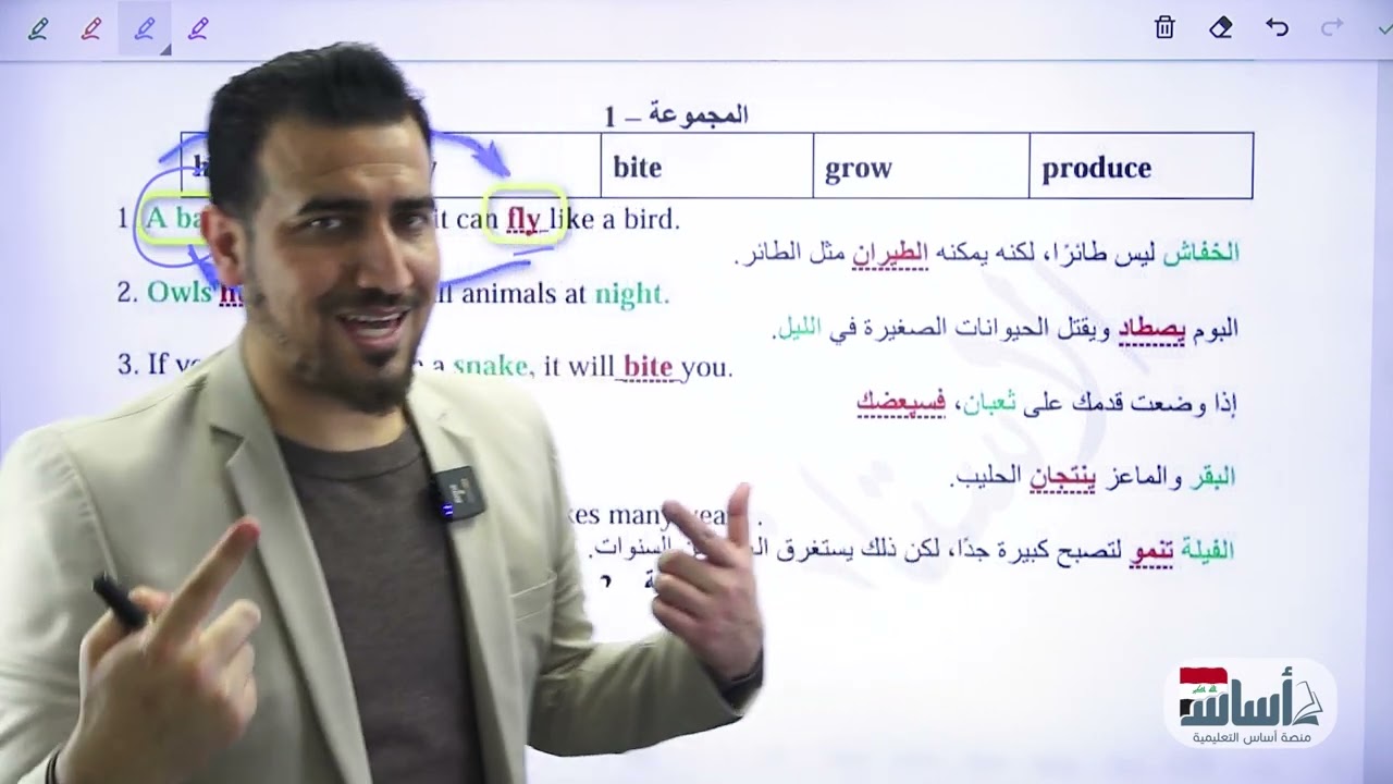 شلون نحفظ الاسقاطات ؟   || إنكليزي (ثالث متوسط)  مع أ. محمد النوفلي