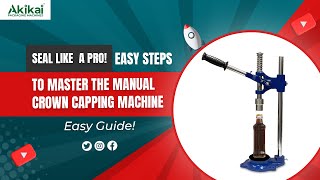 Unlock Pro Tips for Flawless Bottle Sealing: Manual Crown Capping Made Easy!