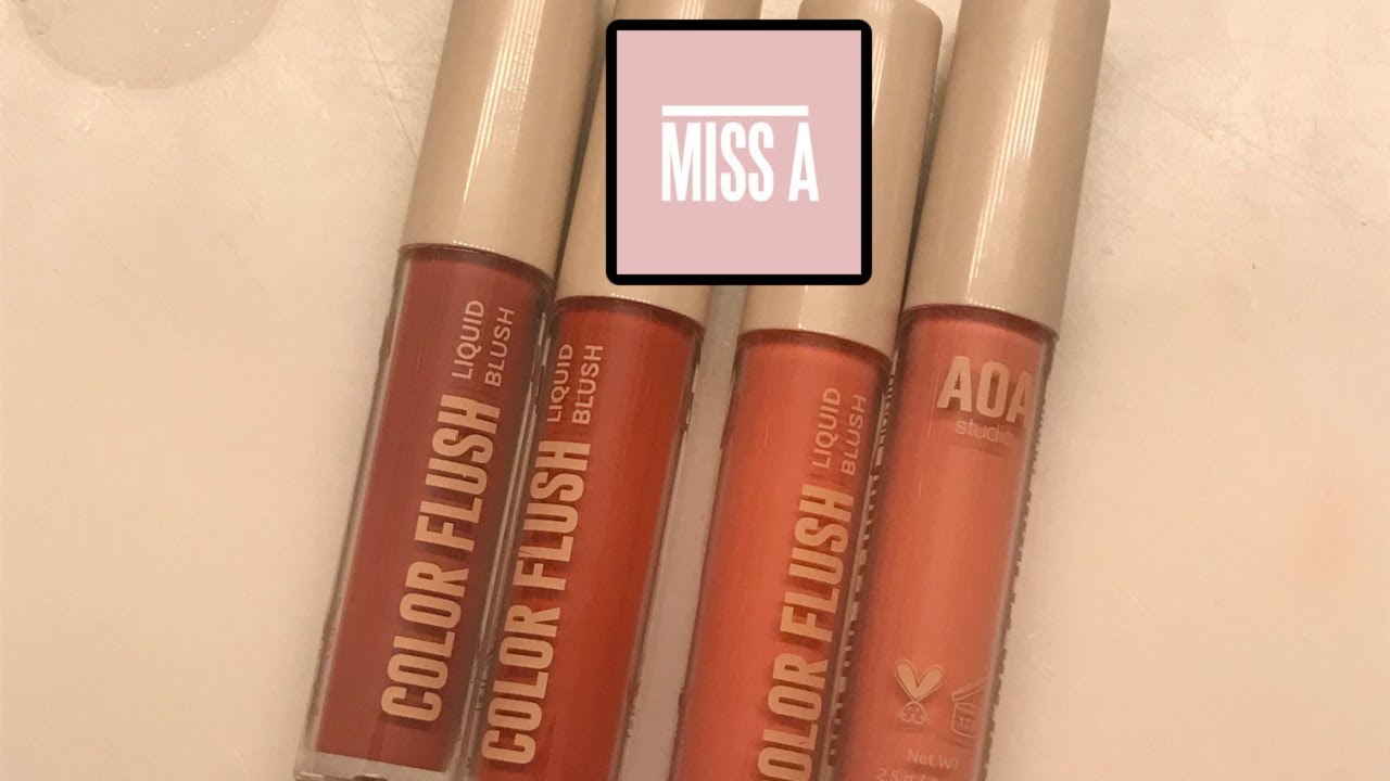 NEW AOA Color Flush Liquid Blushes // Swatches!