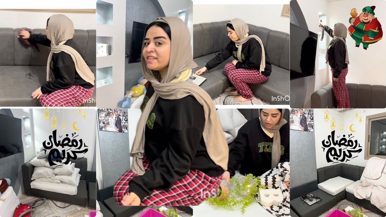 اقوي تنظيفات رمضان2026🌙✨روتين التنظيف العميق والروائح المنعشة✨🏡خلتها بتلمع من النظافه كل حاجه اتغسلت