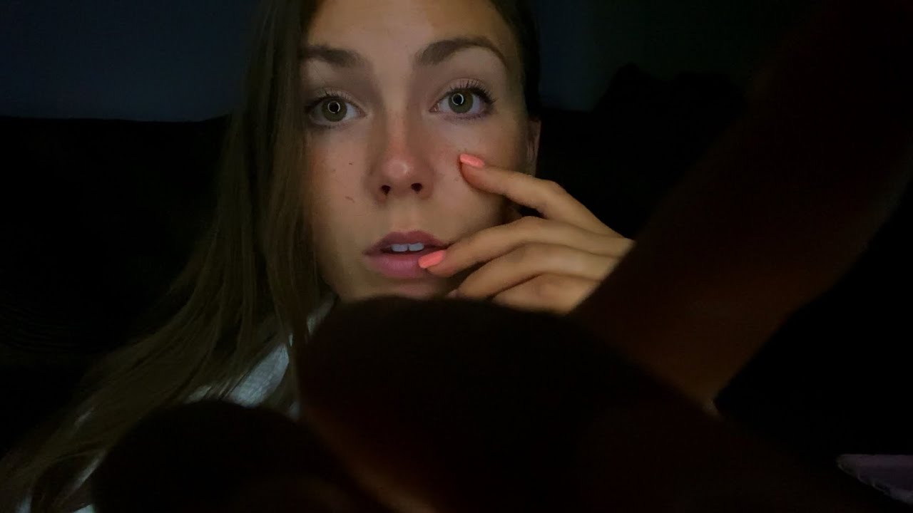 ASMR- LoFi WHISPER RAMBLE + HAND MOVEMENTS 🤫🖤  (dark + quiet)