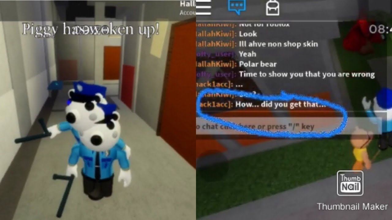 Trolling Piggy Players With The New Poley Skin Roblox Piggy Youtube - bear roblox skins youtube