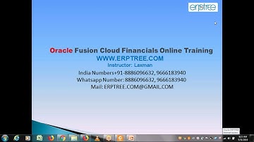 Oracle Fusion Financials | Demo | 1st Session