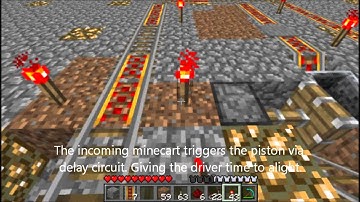 Minecraft 1.7.3 Piston Minecart Station