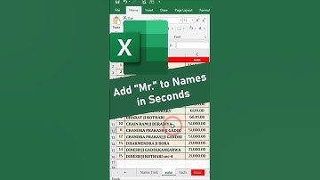 ✨ Add "Mr." to Names in Excel in Seconds! 💻📊