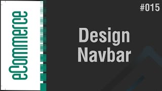 eCommerce Shop in Arabic #015 - Design and Customize the Navigation Bar