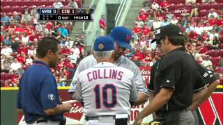2012/08/15 Dickey approached by umps