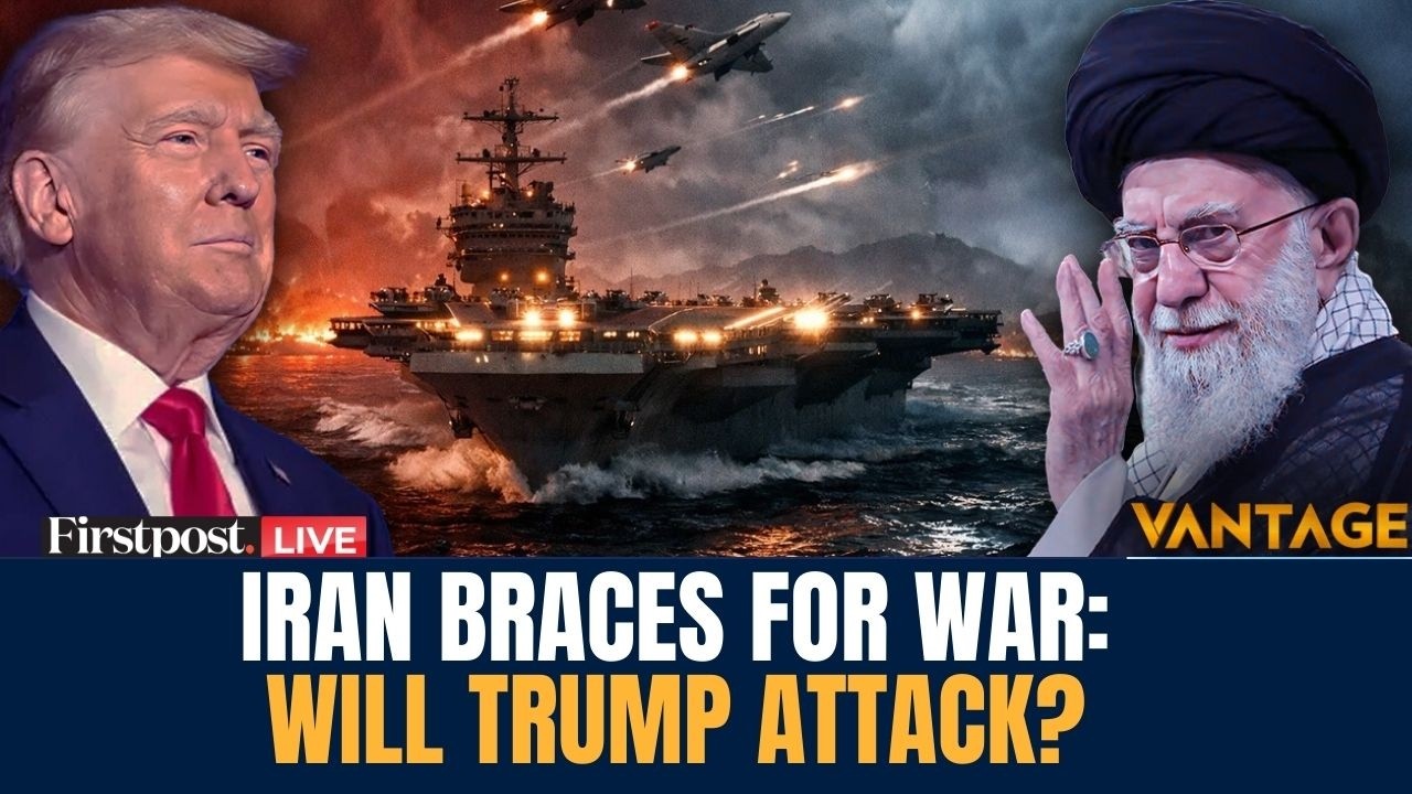 US vs Iran LIVE: Iran Braces for War as Trump Stages Massive Firepower | Vantage on Firstpost | N18G
