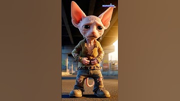 Sphynk kat huilt van de honger 😿 #kat #kattenvideo