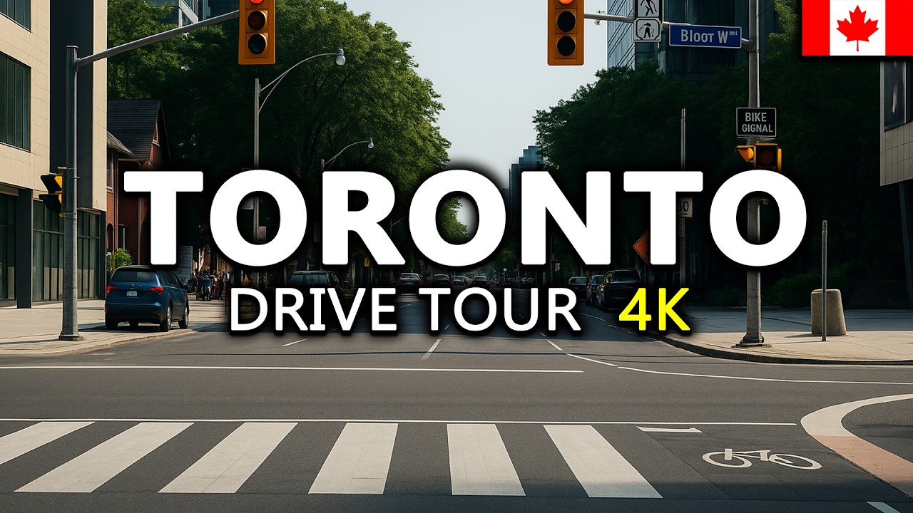🚗 Bloor Street Drive Tour | 4K 60/120FPS | Lifestyle POV Toronto 🇨🇦
