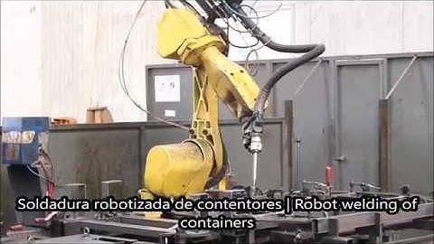 Soldadura robotizada de contentores | Robot welding of containers