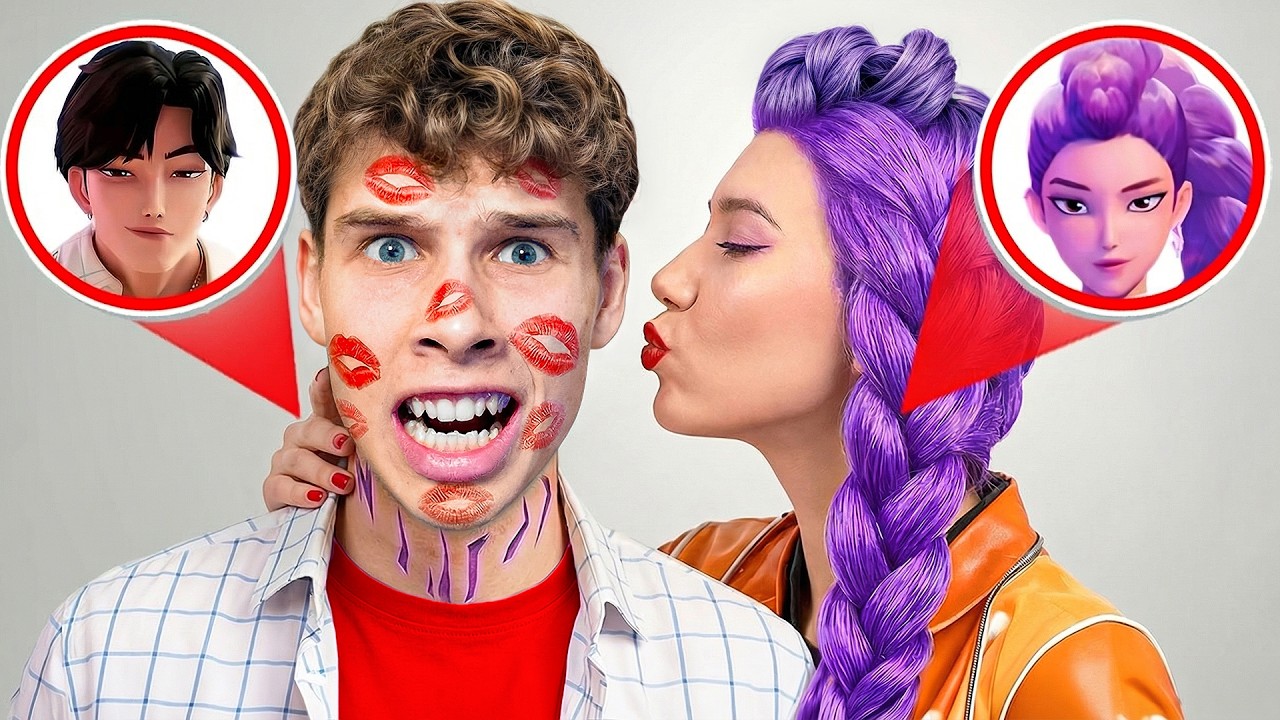 SOBREVIVO DE LAS KPOP DEMON HUNTERS USANDO CAMUFLAJE EXTREMO