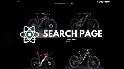 React Search Page Tutorial Using Hooks & Search Algorithm | React JS For Beginners