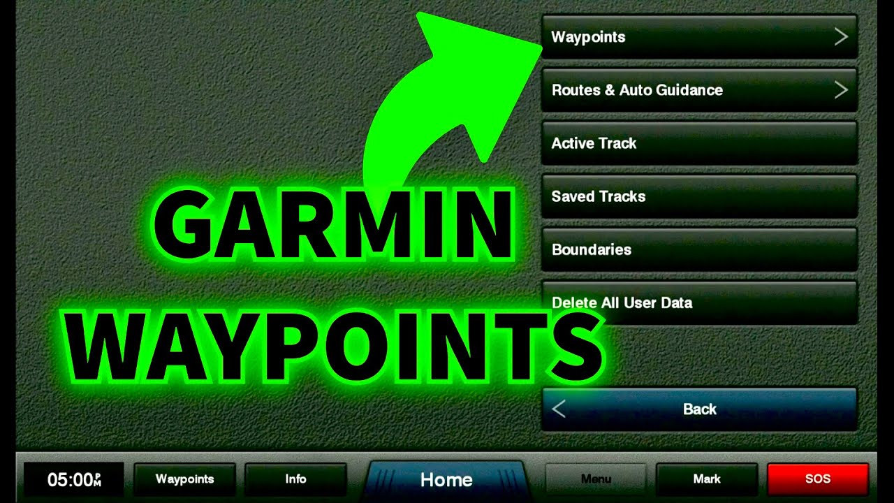 How To Delete ALL Waypoints On A Garmin Marine GPS
