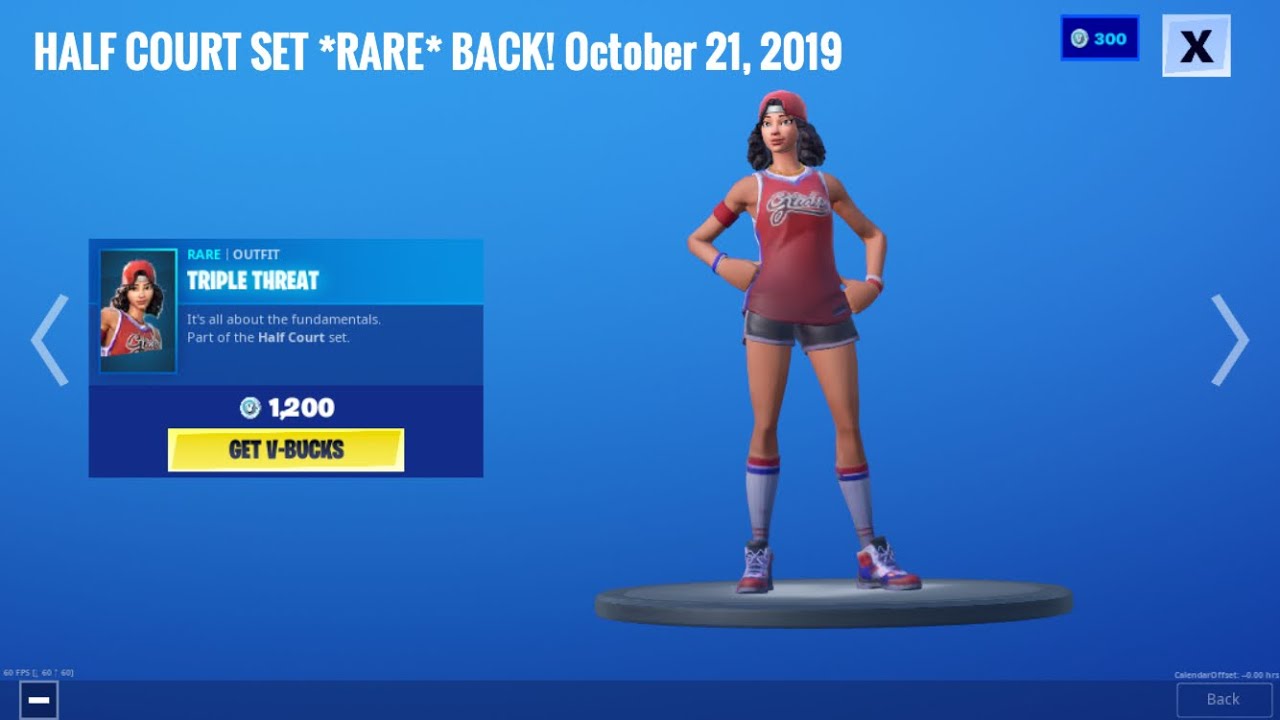 HALF COURT SET *RARE* BACK! October 21, 2019