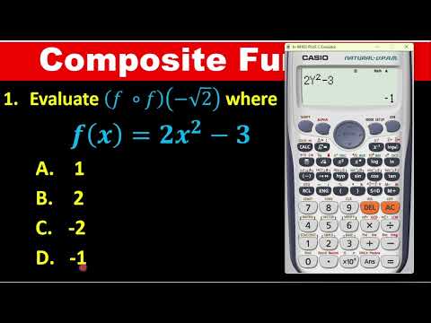 FUNCTION OF FUNCTIONS PART 2: USING CASIO CALCULTOR TECHNIQUES FOR COMPOSITE FUNCTIONS PART 2