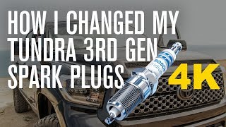 How i changed Spark Plugs on my 3rd Generation Toyota Tundra 2016 TRD PRO