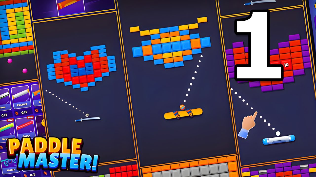 Padlass Computer Game Paddle Master! Gameplay Walkthrough Part 1 | Android Puzzle Game - YouTube