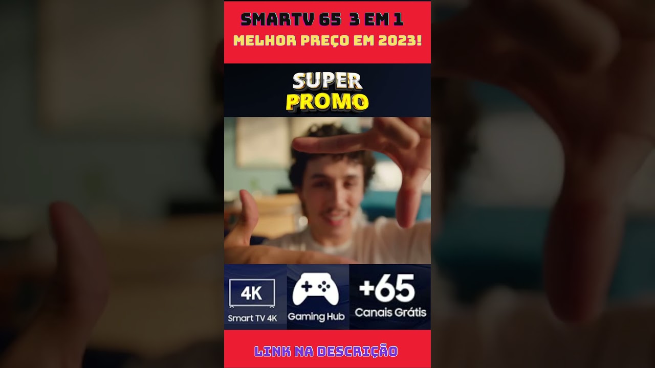 Smart TV 65 polegadas  3 em 1 com: Smart TV, Gaming Hub e Samsung TV Plus [Promoção]  