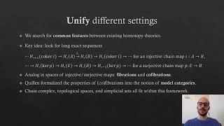 Homotopy II: Presentation of the lecture