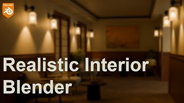 Blender Realistic Interior Design Tutorial | Modeling + Lighting + Rendering (Beginner Friendly)