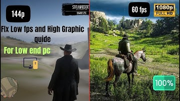 How to fix Red Dead Redemption 2 Crash and Get High Graphic and Performance in Low End PC | Tutorial