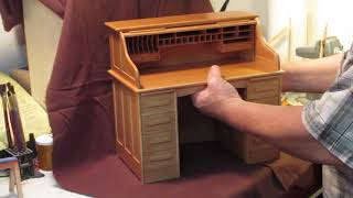 1/4 scale roll top desk