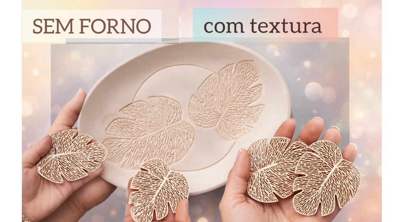 DIY- COMO FAZER EFEITO CERÂMICA SEM FORNO /FAÇA VOCÊ MESMO PRATOS DECORATIVOS COM TEXTURAS