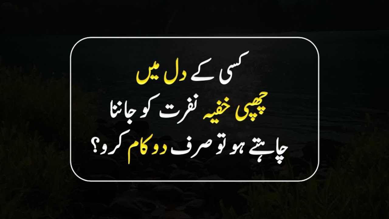 To Recognize Someone's Hidden Hatred And Jealous? | Inspirational Quotes In Urdu | Afzal Quotes 