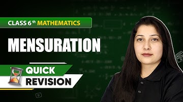 Mensuration - Quick Revision | Class 6 Mathematics Chapter 10 | CBSE 2025-26