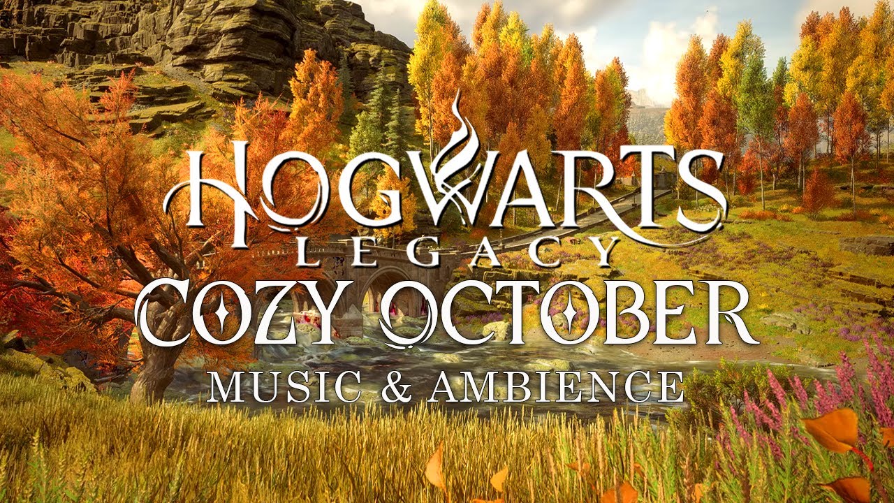 Hogwarts Legacy - A Cozy October Day in Hogwarts - Calming Harry Potter Music & Fall Ambience
