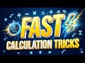 Calculation Speed Kaise Badhaye🔥?Math Fast Calculation Tricks for SSC, Railway, Banking 🎯