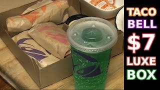 Trying Taco Bell's New $7 Luxe Cravings Box! Food Review