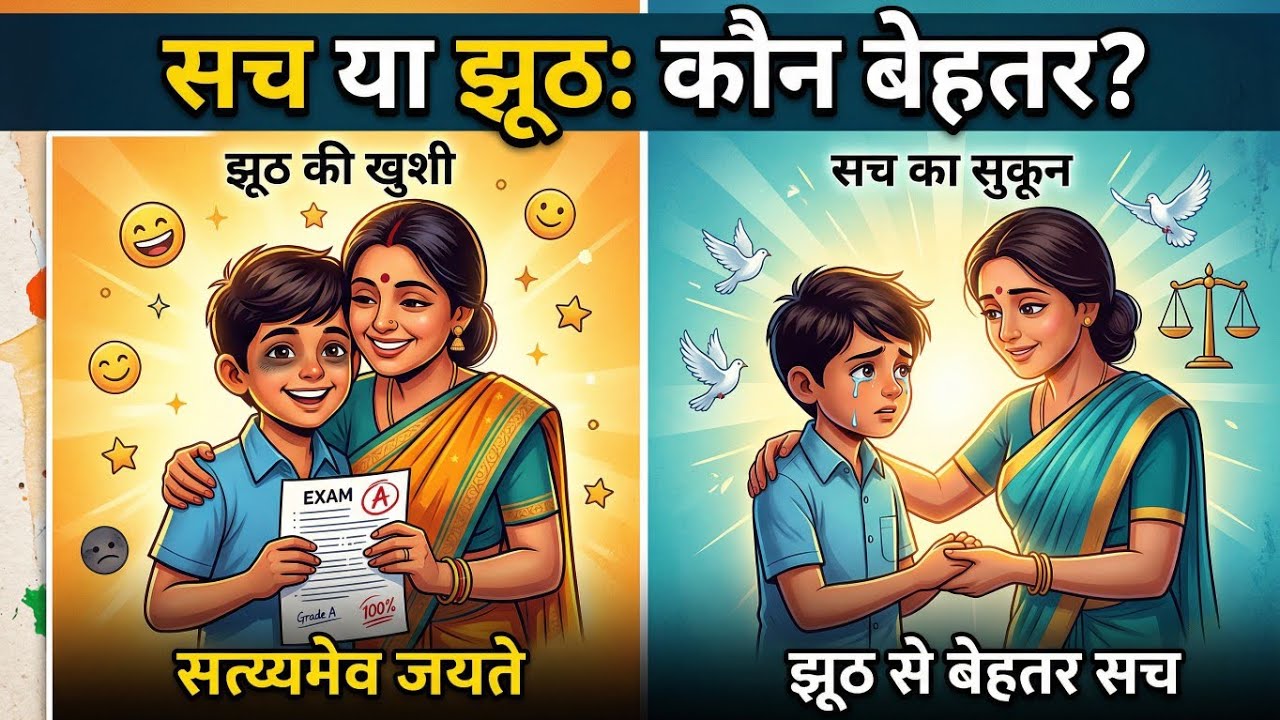 SACH SE AACHA JHUTH? New trending Motivational short story #youtube #viral #motivation #viralvideo 