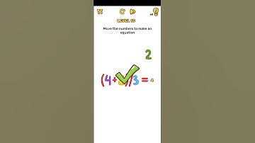 Brain blow level 154 Move the numbers to make an equation walkthrough