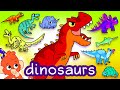 Scary Dinosaurs | Learn Dinosaur Names with Club Baboo's Dinosaur ABC | Ceratosaurus, TRex