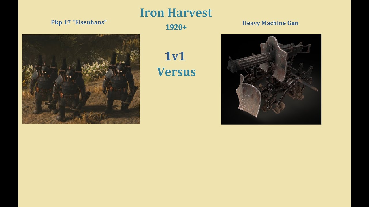 Iron Harvest Pkp 17 Eisenhans vs Heavy machine gun YouTube