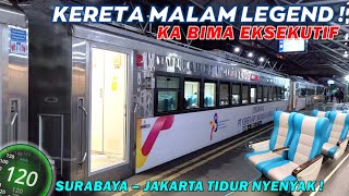 SENSASI PERJALANAN MALAM NYAMAN SURABAYA JAKARTA Naik KA Bima Eksekutif, Tidur Nyenyak Sampai Pagi !