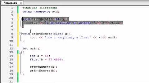 Buckys C++ Programming Tutorials - 30 - Function Overloading