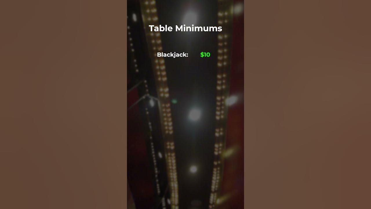 Las Vegas Table Minimums Plaza Casino YouTube