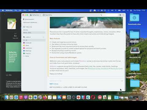 Reflection - Personal Journal App [MAC] Basic Overview - Mac App Store